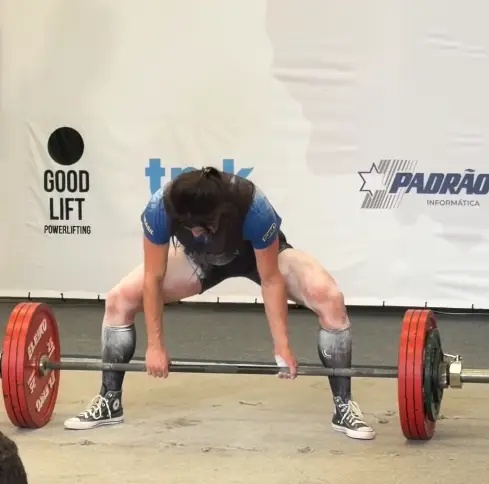 Renata Touma was taking part in a competition when video seemed to show her urinating (Instagram/beyondlimitsgym_orlando)