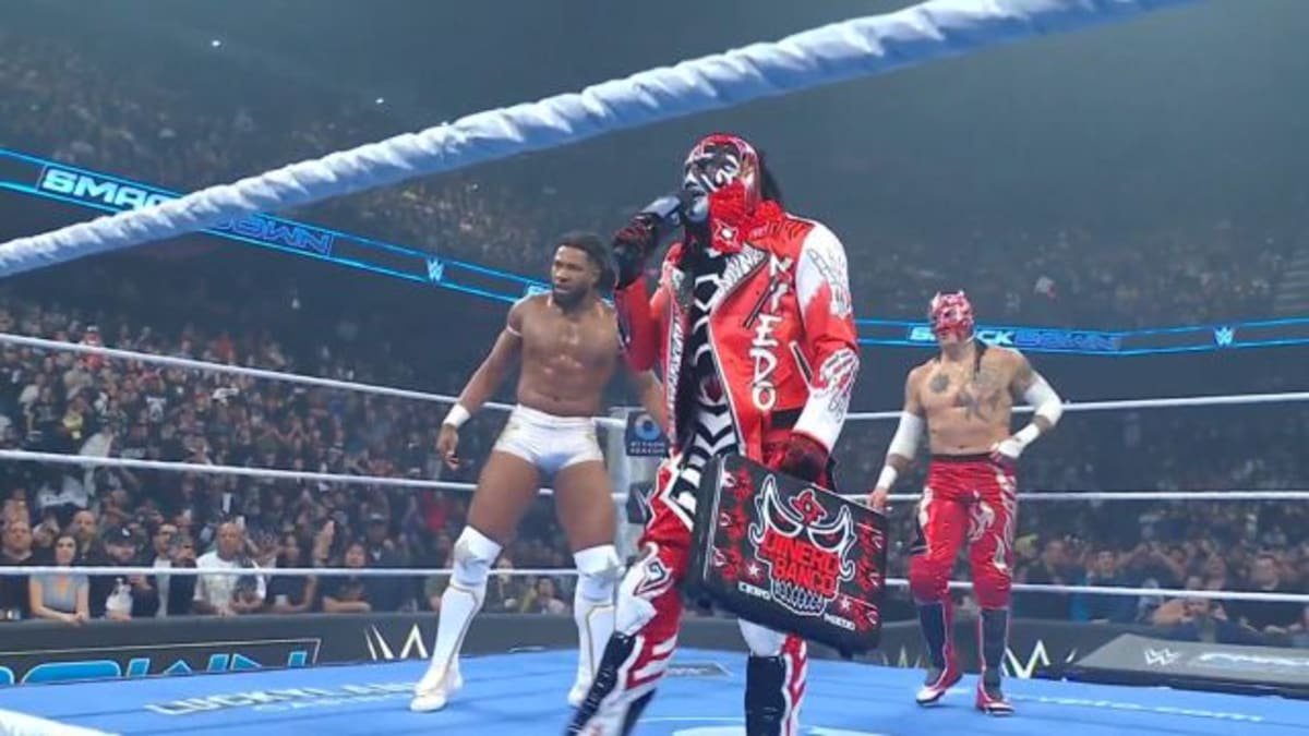Penta, Trick Williams, and Rey Fenix on WWE SmackDown