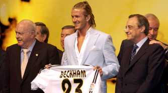 David Beckham signed for Real Madrid in 2003