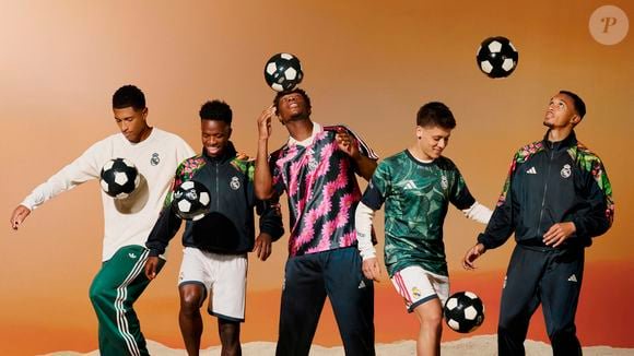 Vini Jr. e Jude Bellingham estão entre os jogadores mais bem pagos do Real Madrid e aparecem no contexto da colaboração entre Adidas, Real Madrid e Farm Rio. A coleção une a tradição do futebol espanhol à identidade colorida e tropical da marca carioca, com estampas inspiradas na natureza e na criatividade brasileira