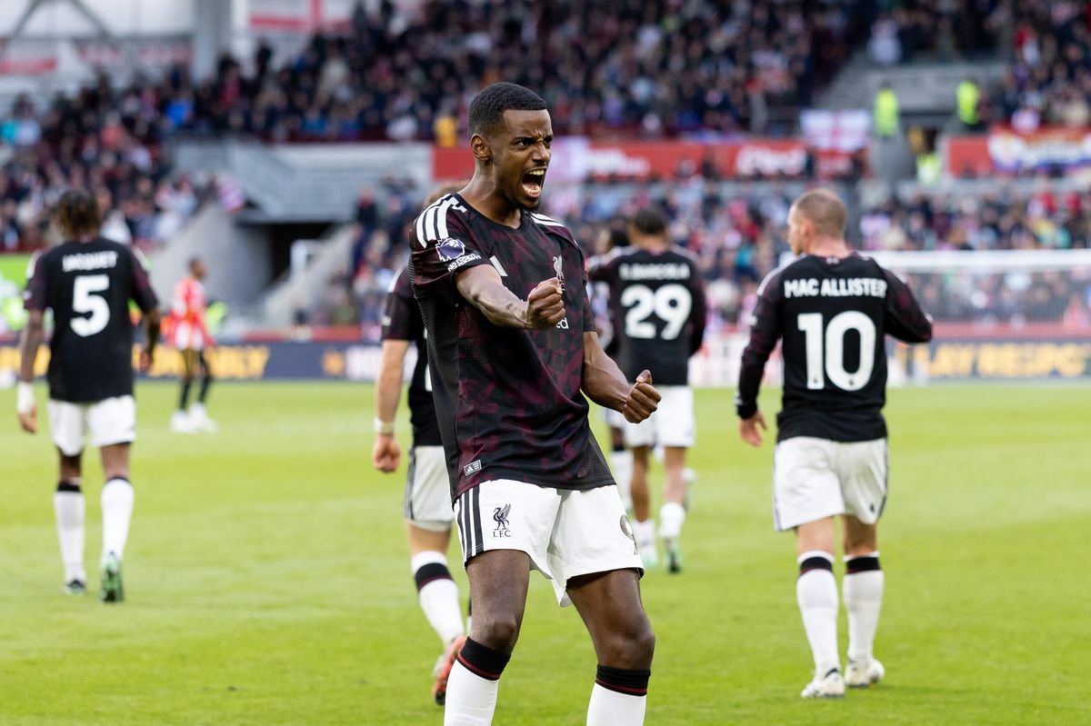 Alexander Isak scored the winner for Liverpool at Brentford.