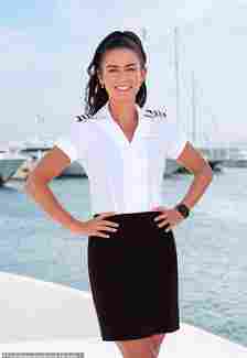 Aesha joined Below Deck Mediterranean in 2019 as a Chief Stew. She will make her return on season nine, which will begin airing starting June 3; seen in a promotional snap