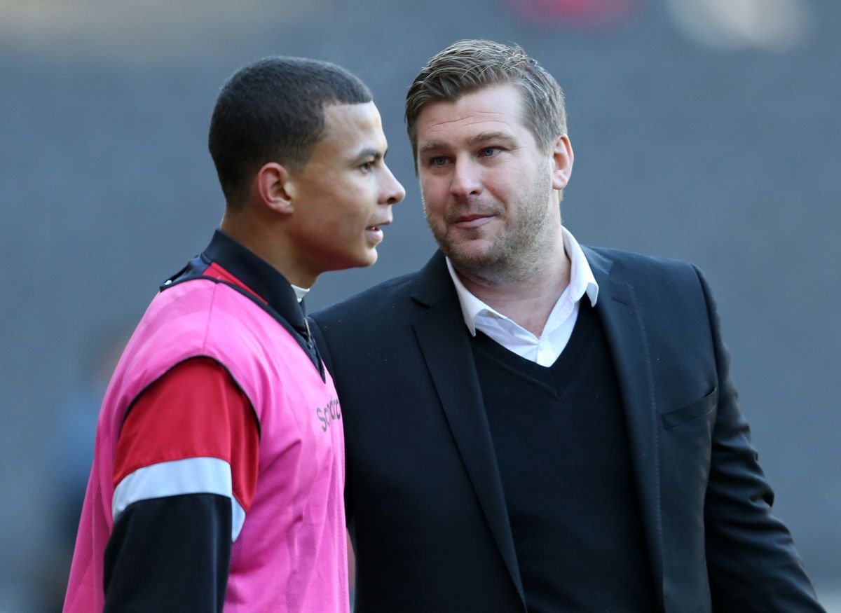 Dele Alli with Karl Robinson in 2014