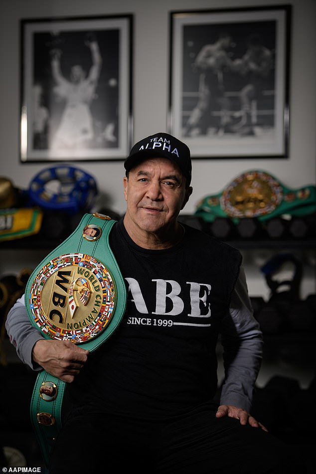 Fenech became one of Australia’s greatest boxers, winning world titles across four weight divisions during a career that earned him the nickname ‘The Marrickville Mauler’