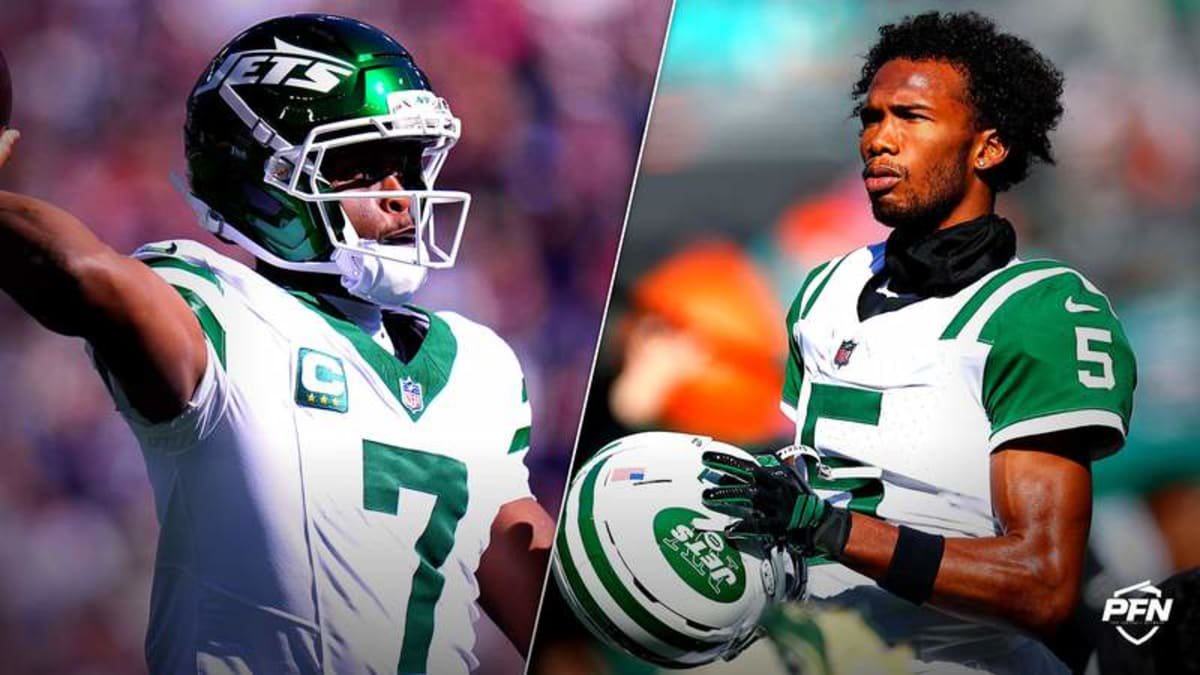 Geno Smith and Garrett Wilson