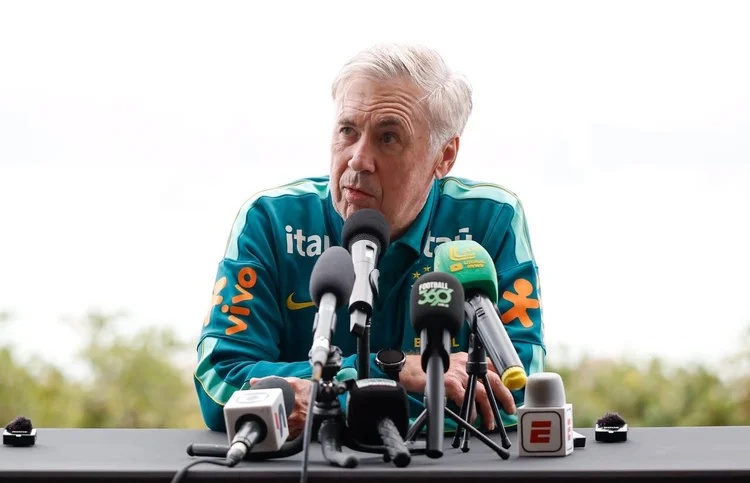 Carlo Ancelotti: técnico divulgará lista do Brasil para a Data Fifa de novembro  (Rafael Ribeiro/CBF)