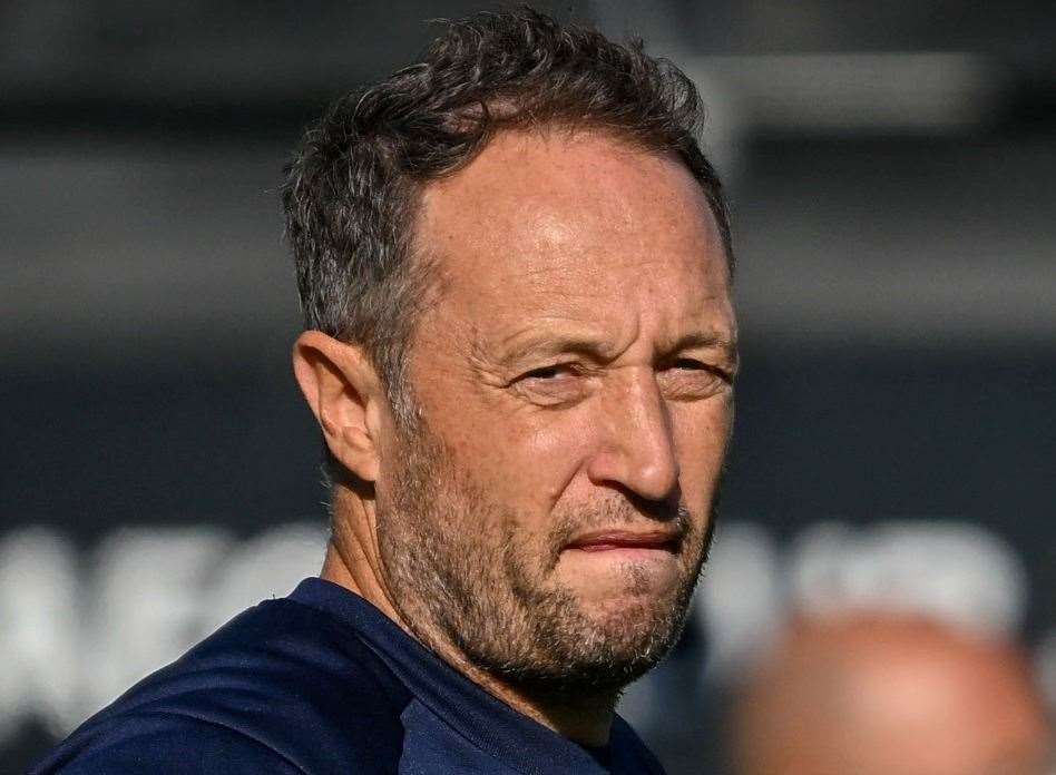 Dover manager Jake Leberl. Photo: Stuart Watson