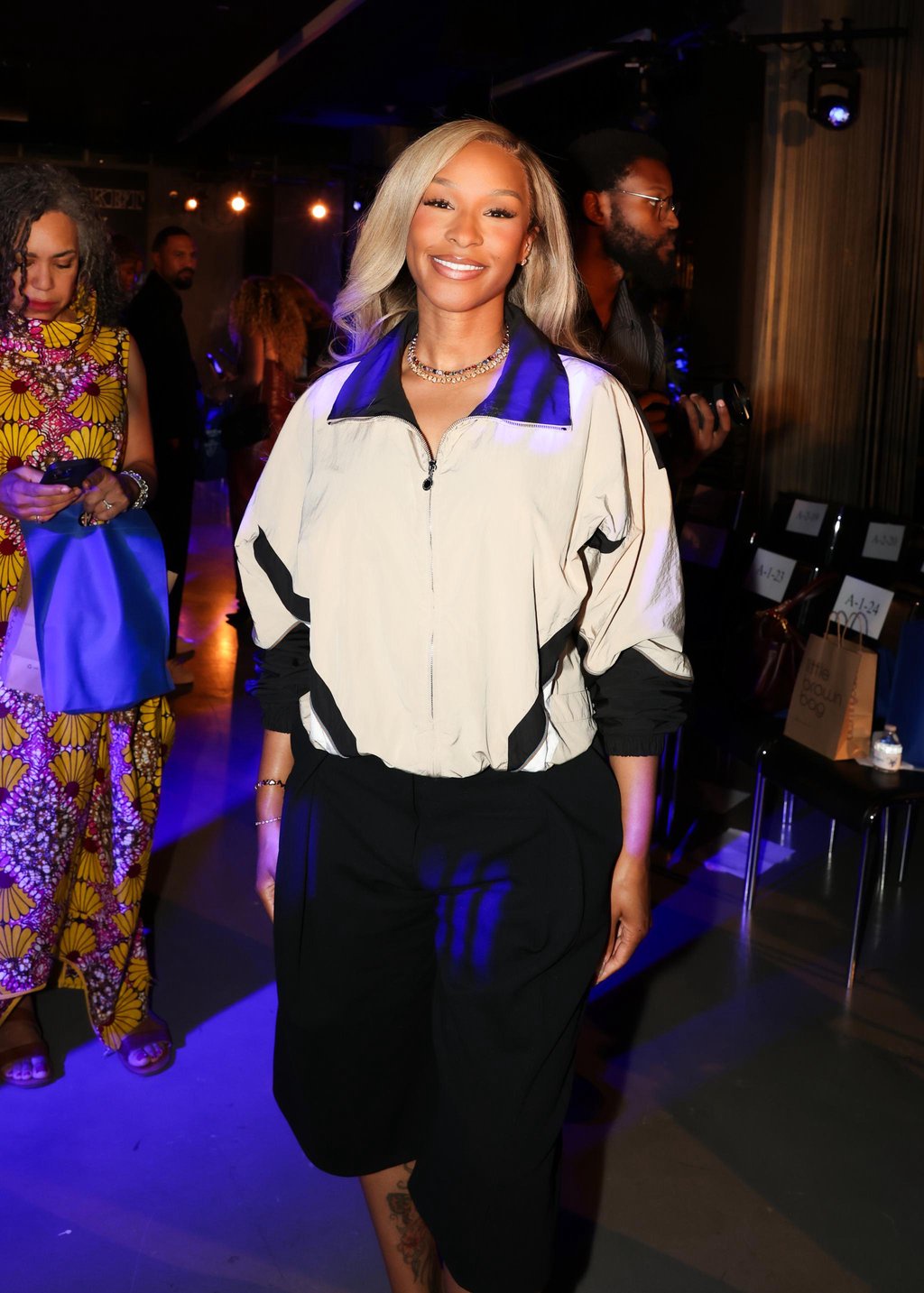 Savannah James attends the Blue Jacket Fashion Show, an event supporting prostate cancer awareness and men's health through fashion and philanthropy, in Los Angeles, California, Wednesday, Sept. 30, 2026.