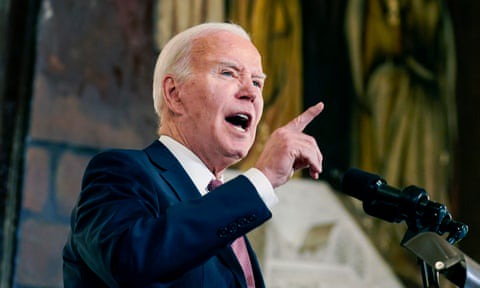 Joe Biden at Charleston’s Mother Emanuel AME church on Monday.