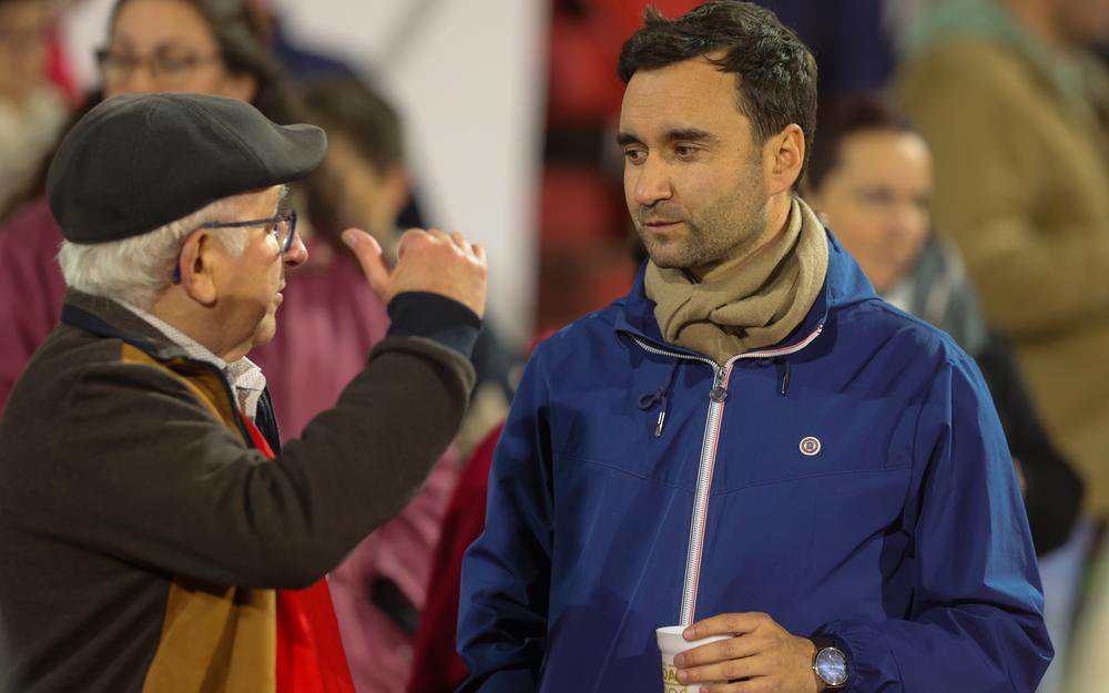 Romain Lafitte, journaliste chez Canal+, a profité de ses vacances pour venir voir le match.
