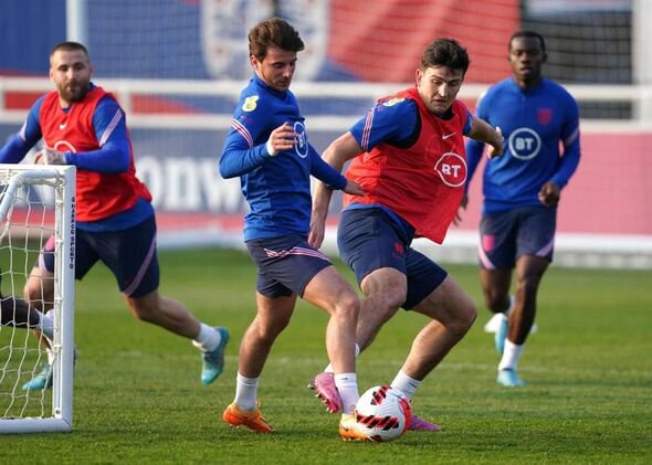 Harry Maguire: The centre-back could be seen challenging Mason Mount