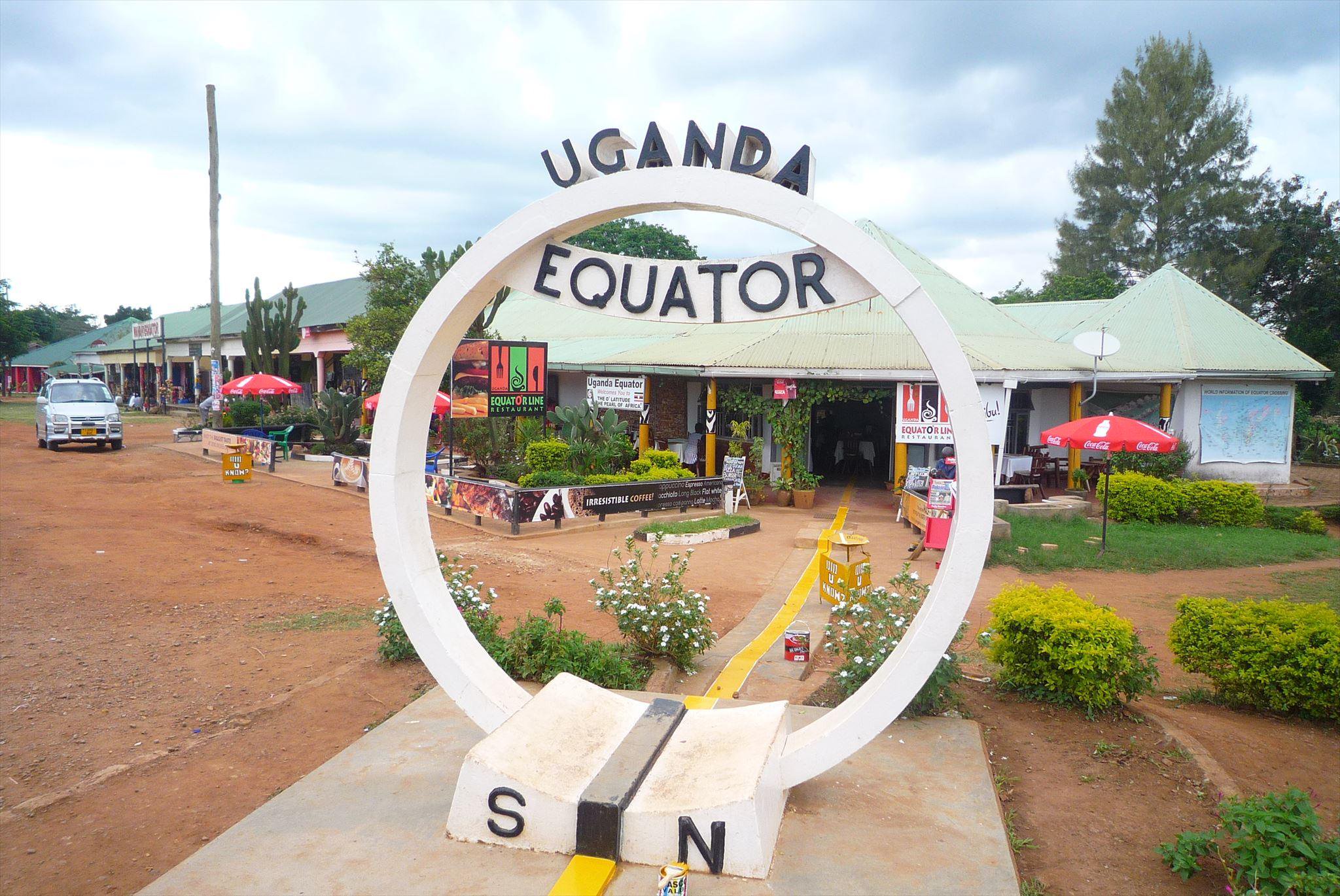 The Equator monument iin Kayabwe