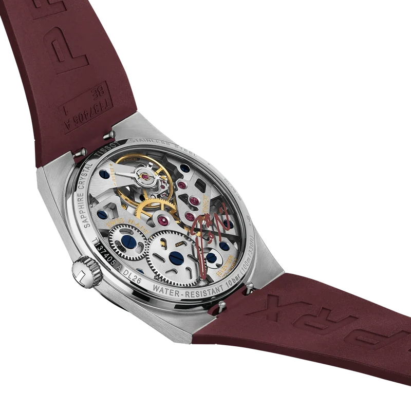 Fond de boîtier de la Tissot PRX Skeleton Damian Lillard