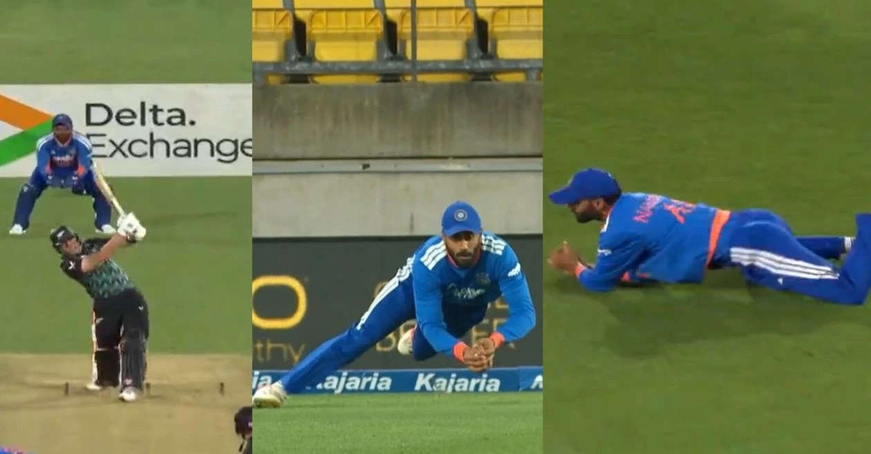 WATCH: Naman Dhir plucks a jaw-dropping catch to dismiss Finn Allen in NZ vs IND 3rd T20I