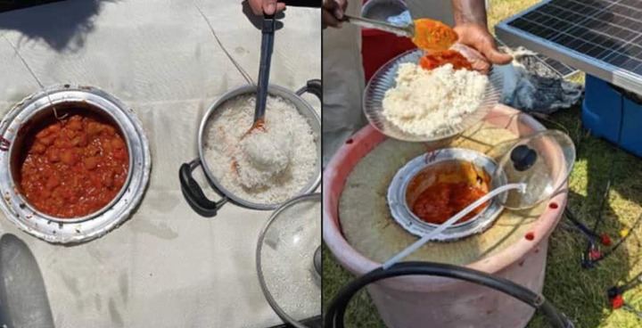 Photos of solar cooker that can last 25 years