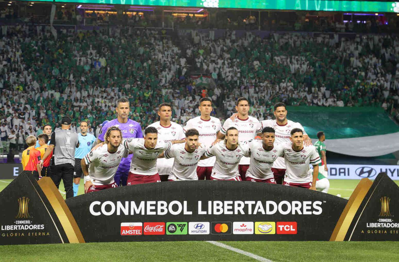 O Fluminense foi eliminado pelo Palmeiras da Libertadores –