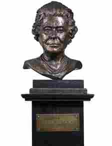 The studio collection of the revered royal sculptor Angela Conner has emerged for sale for £100,000. Connor, who was an apprentice under St Ives sculptor Barbara Hepworth, was commissioned by the Knights of the Garter to create a 15ins tall portrait bust of Elizabeth II to mark her 80th birthday in 2006. Ten busts were made. The above example is tipped to fetch £12,000