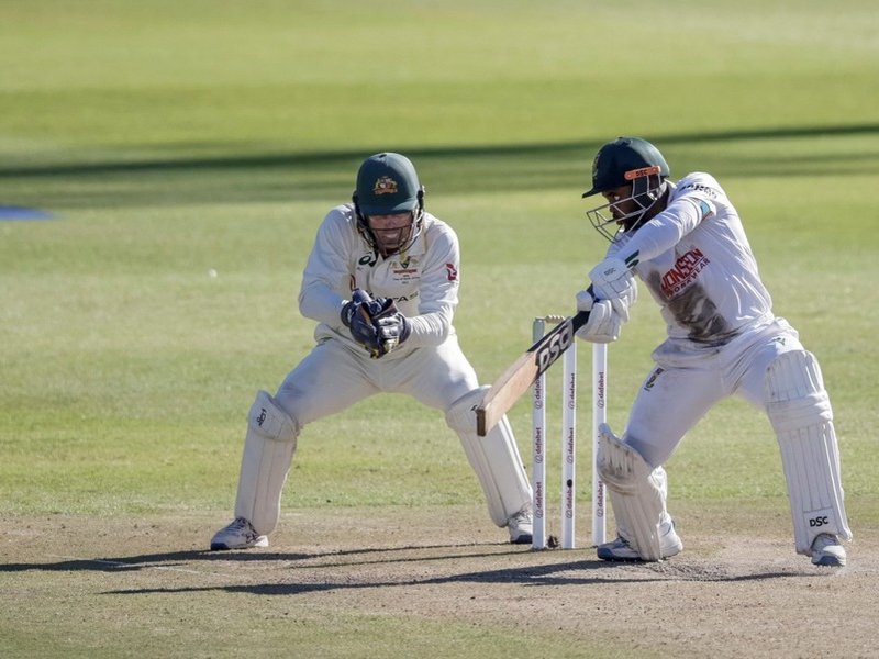 Proteas captain Temba Bavuma on day three of the third Test match between South Africa and Australia