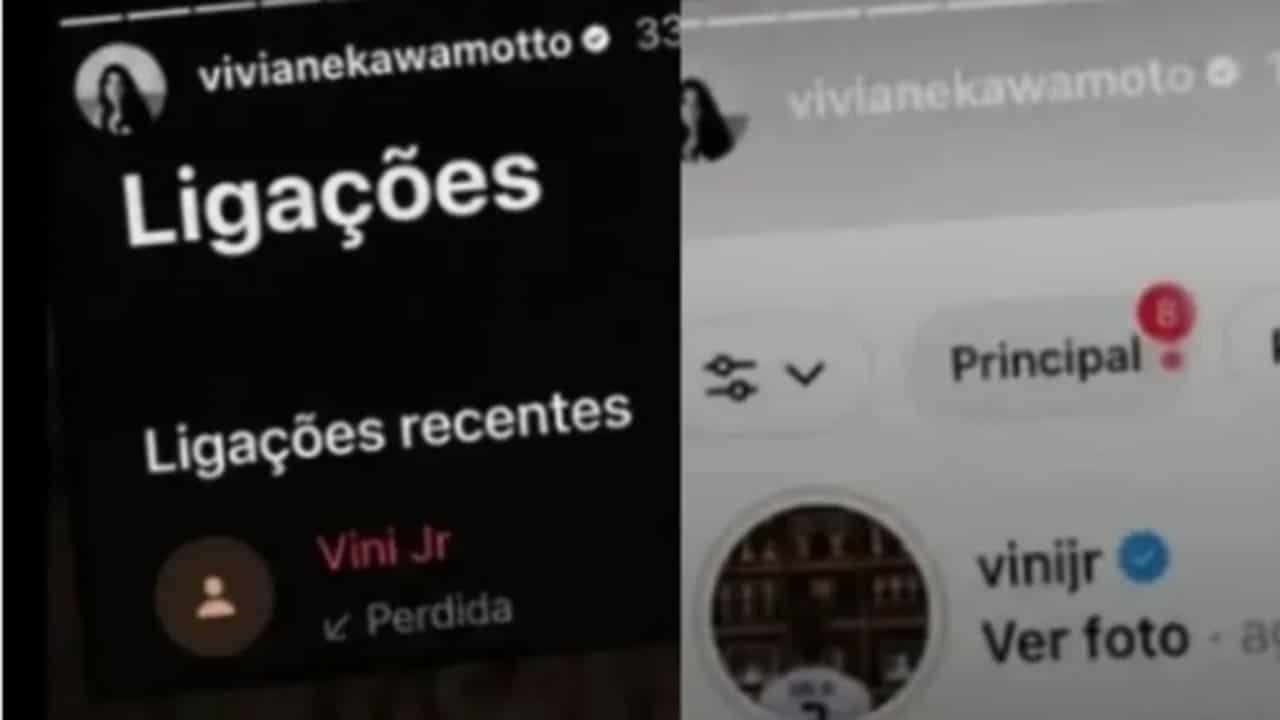 Ligação de Viviane Kawamotto e Vini Jr - Divulgação