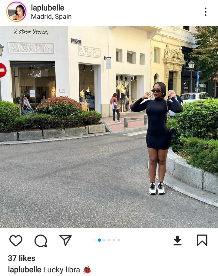 Davido's Baby Mama, Amanda Causes Reactions With New Photos Of Herself From Spain