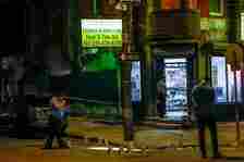 Philadelphia police on the scene at 27th and Dickinson streets in the grays ferry section of the city where four men were shot at a Chinese restaurant at about 10:30 Monday night. More than 40 shell casings were found at the scene and a handgun was recovered. Monday, July 1, 2024