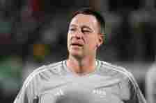 John Terry looks on after the FIFA Legends match between Saudi Legends and World Legends at Al-Ahli Sports Club on December 21, 2023 in Jeddah, Sau...