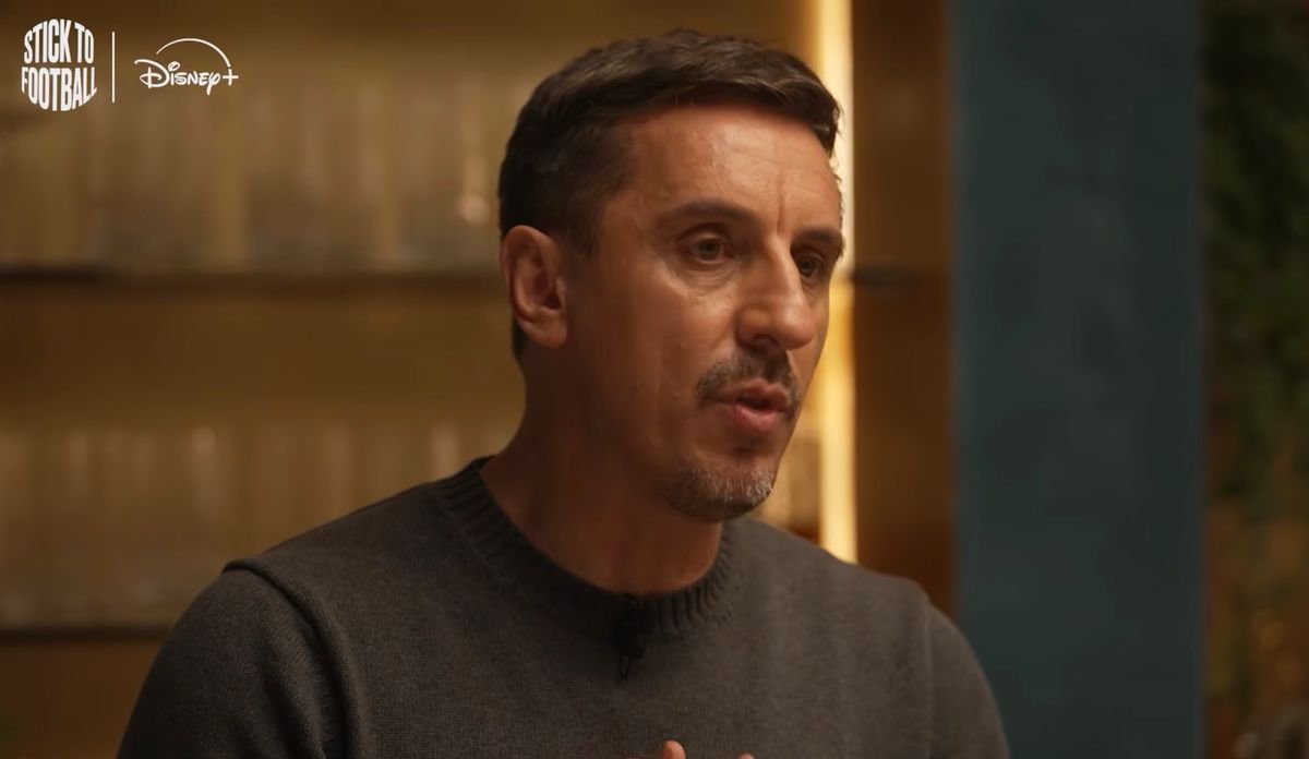 Gary Neville was speaking to the media after the move