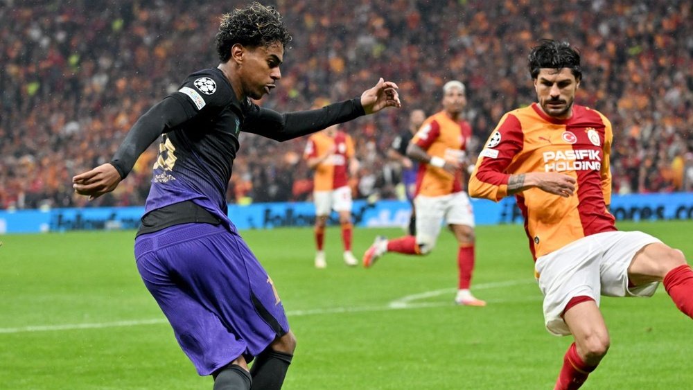 Lamine Yamal gives his audacious trick a name. EFE/Stringer
