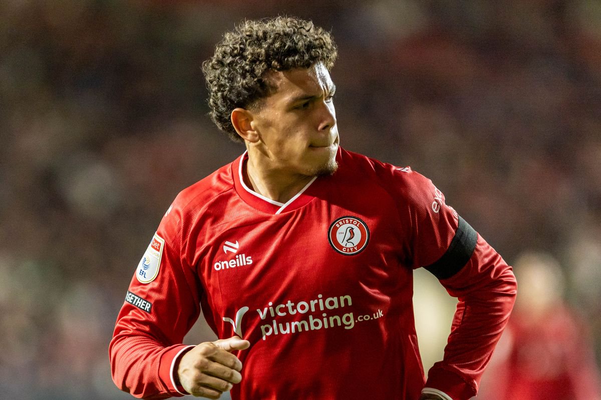 Bristol City defender Rio Cardines in action at Ashton Gate