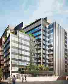 An 11-storey newbuild block would be built facing Knightsbridge Green and Brompton Road providing a total of around 19,000 square metres of office space
