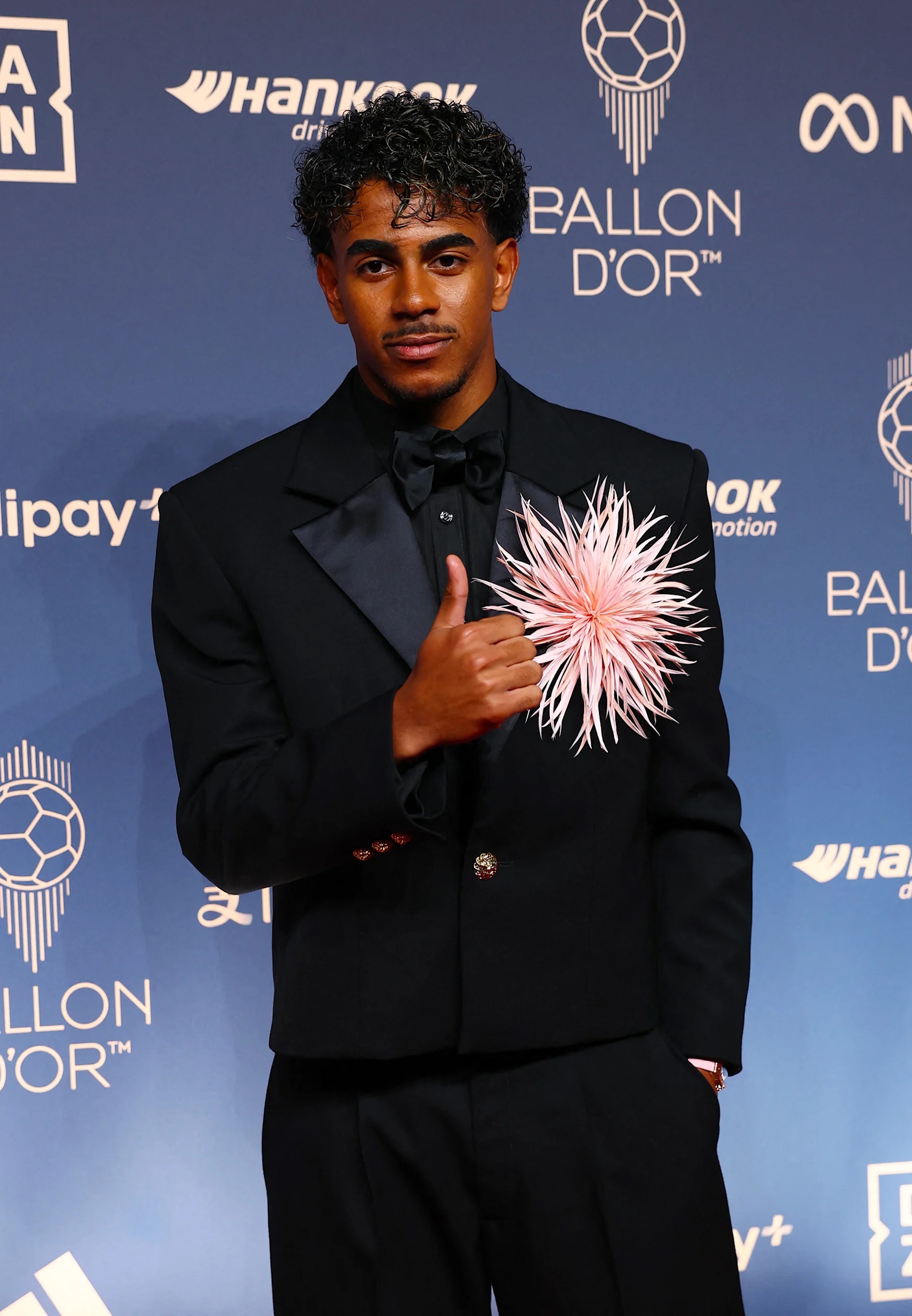 Lamine Yamal à la cérémonie de remise du Ballon d’or France Football 2026 au Palladium Theatre à Londres, le 26 octobre 2026.
