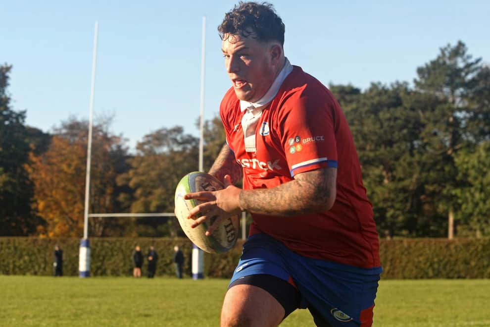 Skipper Craig Hamilton in action for Kirkcaldy Rugby Club (Pic Michael Booth)