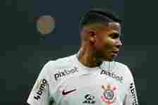 Wesley of Corinthians looks on during the match between Corinthians and Athletico Paranaense as part of Brasileirao Series A 2023 at Neo Quimica Ar...