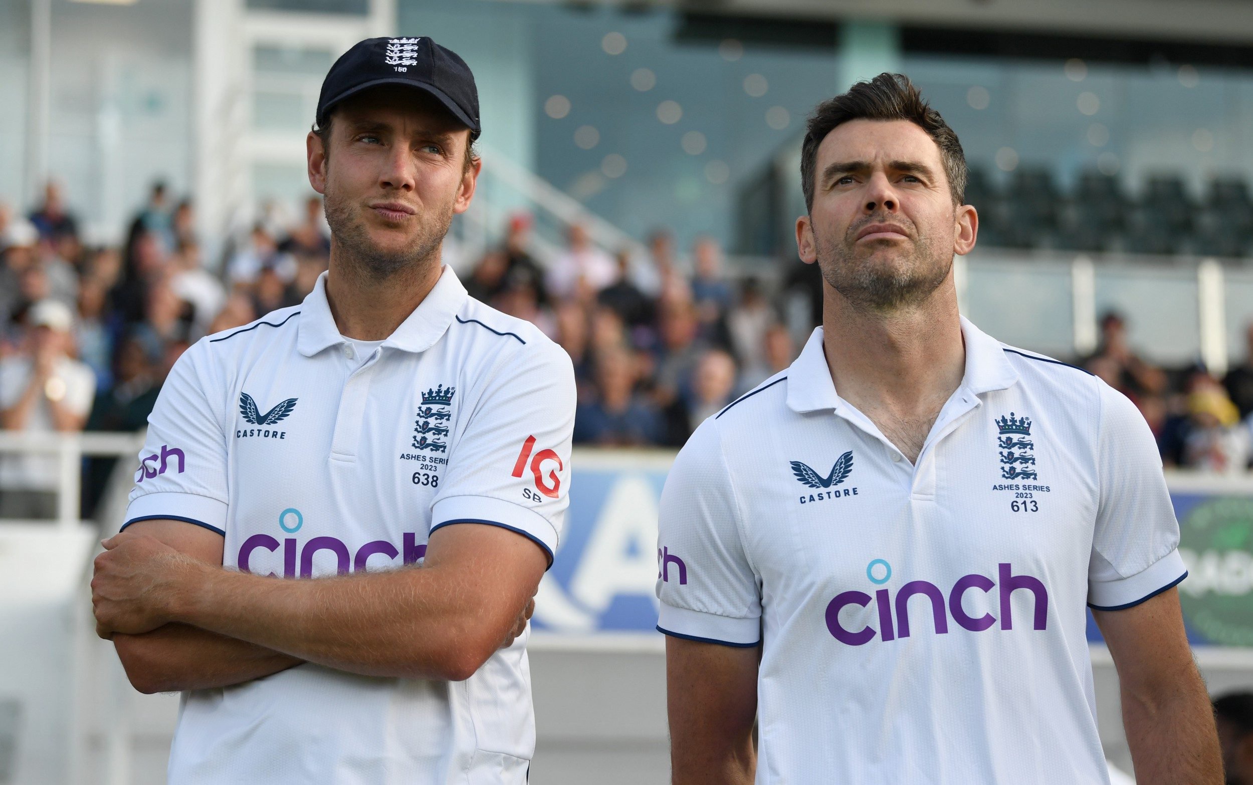 Stuart Broad and James Anderson at the Oval