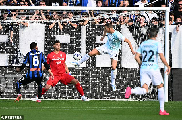Dzeko levelled the game before half-time with a clever flick past Argentina international Juan Musso