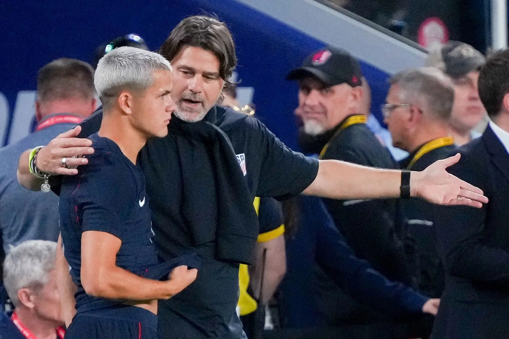Poch talking to sullivan