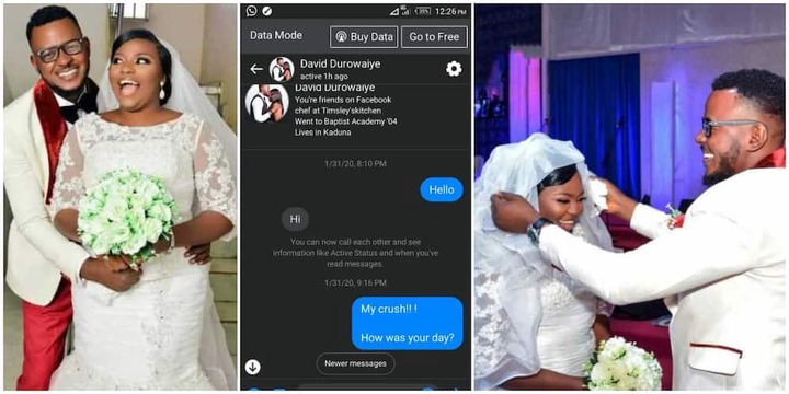 Joy as bold Nigerian lady slides into her crush's DM on Facebook and marries him 6 months later