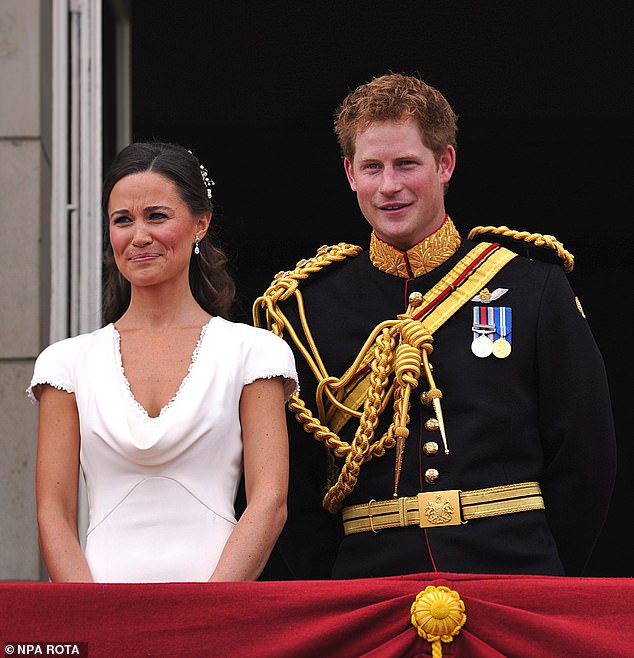 Following the speeches, guests were ushered into the throne room for a surprise arranged by Prince Harry and Pippa Middleton