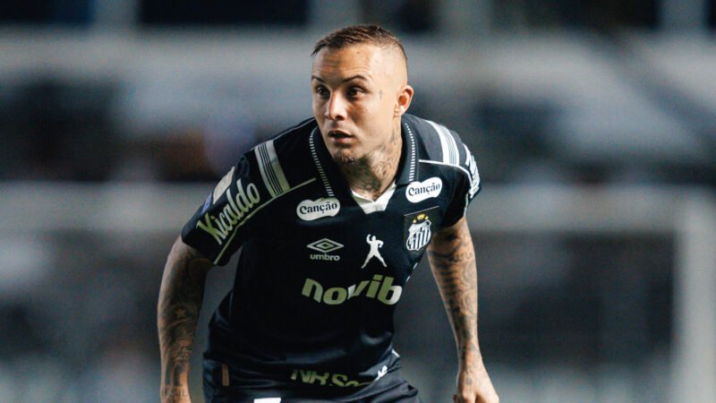 Cebolinha durante jogo - Foto: Raul Baretta/ Santos FC.