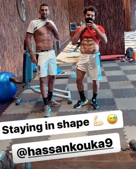 Mo Salah showed off his ripped abs in a social media picture
