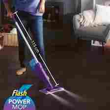 Someone using the Flash Powermop Floor Cleaner, available from Amazon, to clean a hard floor.