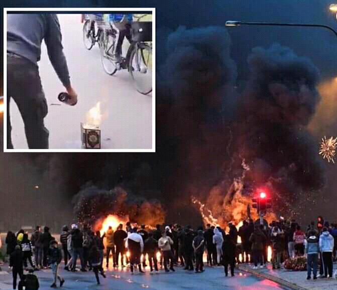 Why have violent riots broken out in the Swedish city of Malmo