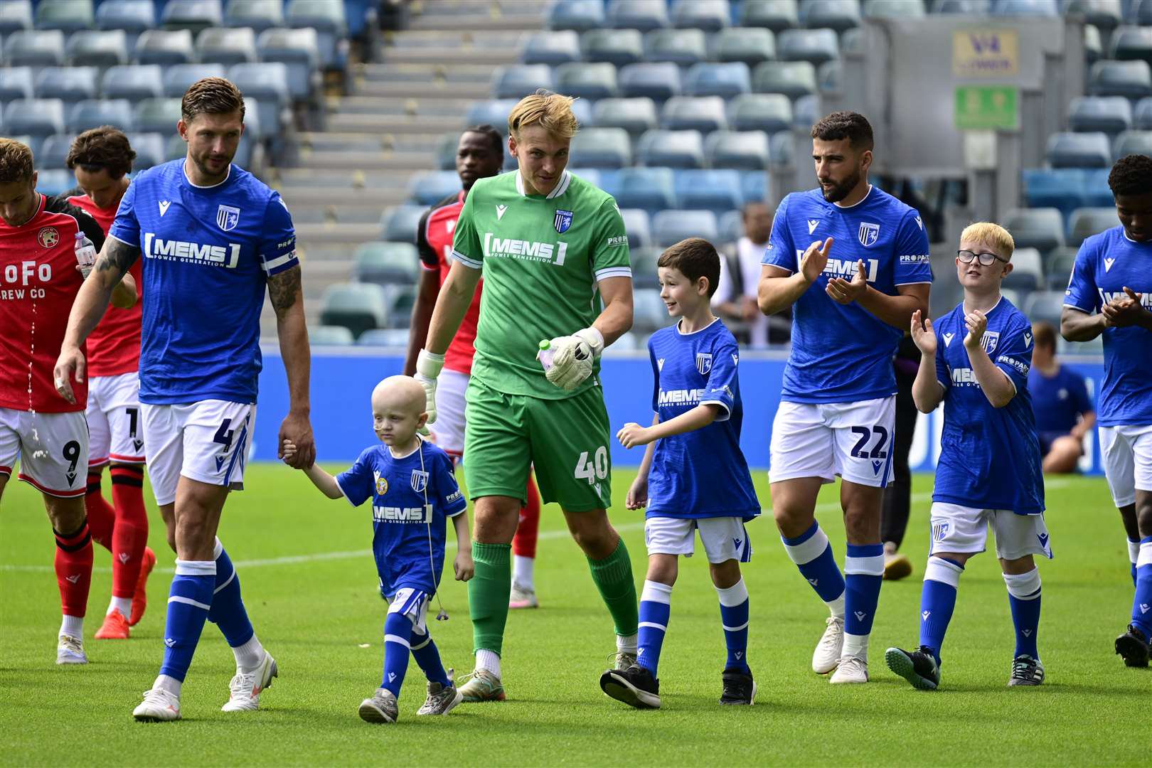Liam Gordon was handed the captain’s armband this season by manager Gareth Ainsworth Picture: Barry Goodwin