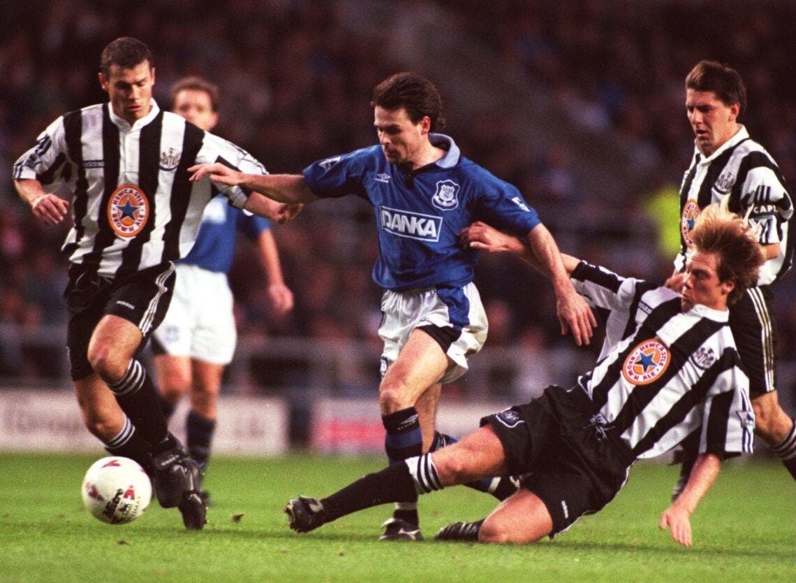 Anders Limpar playing for Everton.