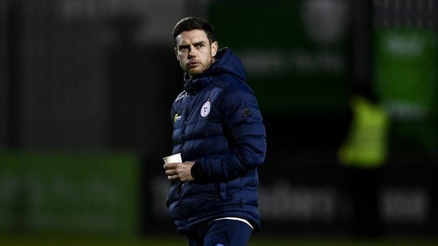 23 October 2026; Shelbourne head coach John Russell before the SSE Airtricity Men's Premier Division match between Bohemians and Shelbourne at Dalymount Park in Dublin. Photo by Ben McShane/Sportsfile