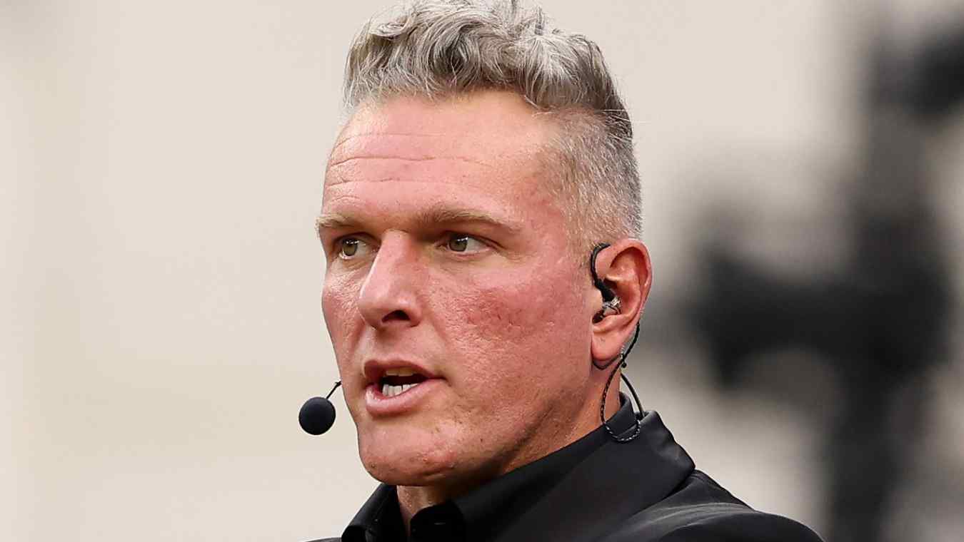 Pat McAfee of ESPN looks on before an NFL game.
