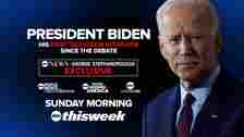President Joe Biden will sit down with ABC News on Friday for his first television interview since last week's presidential debate.
