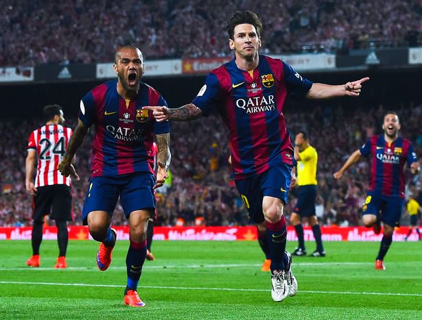 Messi scored a sublime solo effort against Athletic Bilbao in the 2015 Copa del Rey final