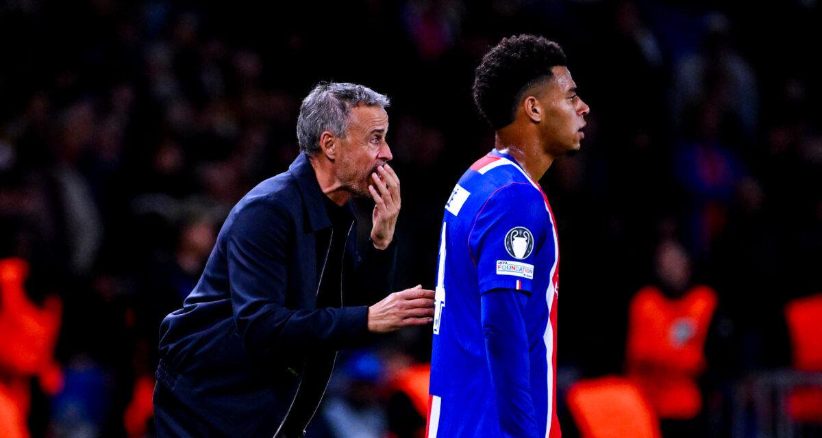 Luis Enrique et Désiré Doué