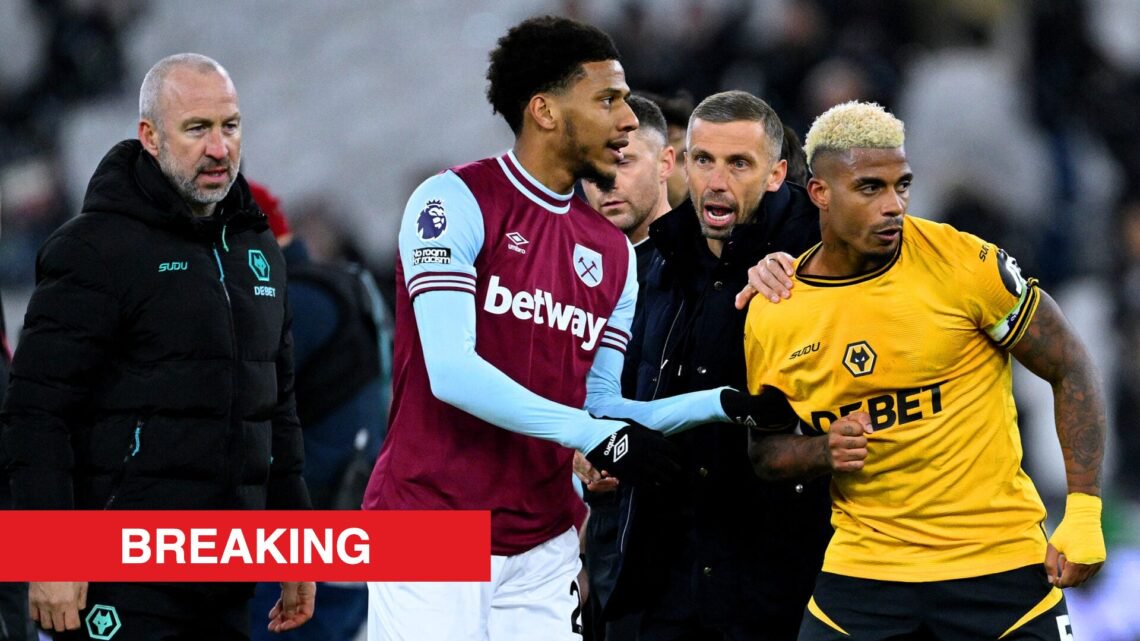 Image showing Jean-Clair Todibo at West Ham United and Mario Lemina at Wolverhampton Wanderers